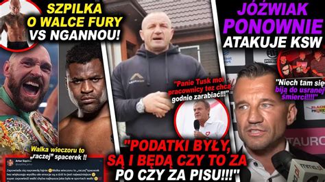 Pudzianowski Z Apelem Do Donalda Tuska Prezes Fen Atakuje Ksw Ufc