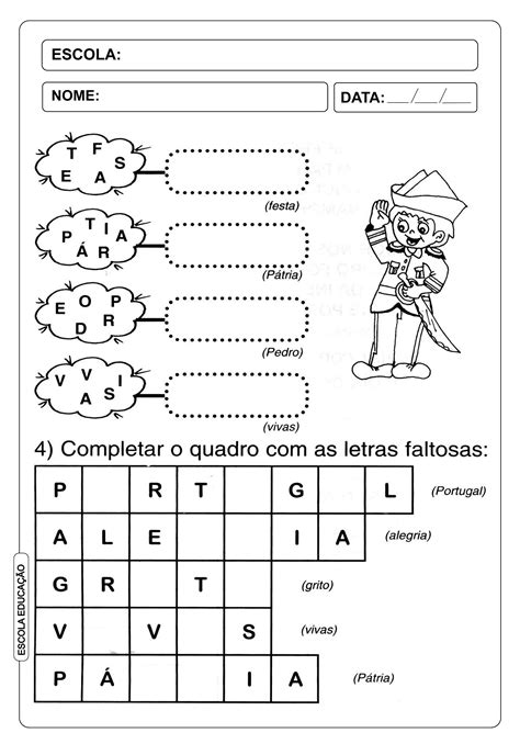 Exercicios Sobre A Independencia Do Brasil Ano Gabarito Cultura