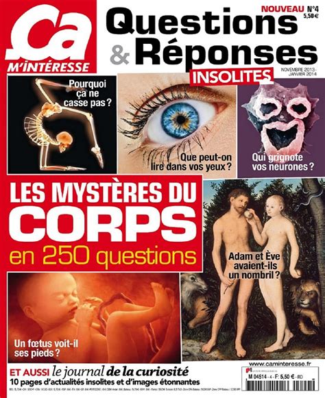 Ça M Intéresse Questions et Réponses N4 Les Mystères Du Corps