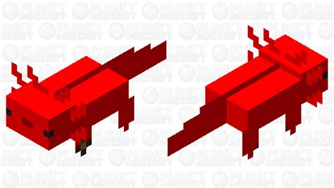 Red Axolotl Minecraft Mob Skin