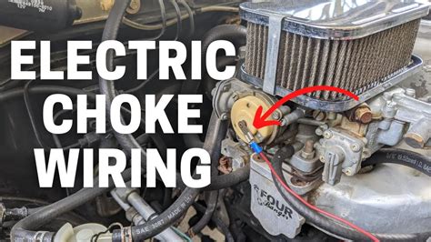 Electric Choke Wiring Weber 32 36 Mazda B2000 B2200 YouTube