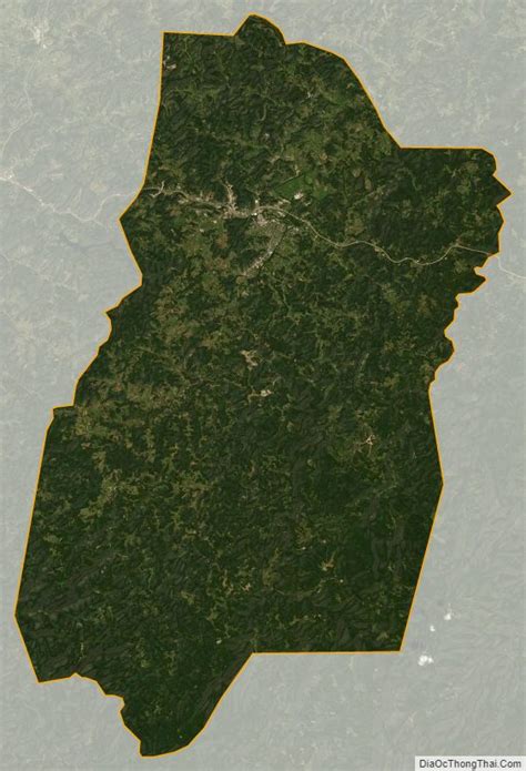 Map of Upshur County, West Virginia