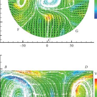 Velocity Vectors Dark Arrows Vorticity Contours Filled Colour And