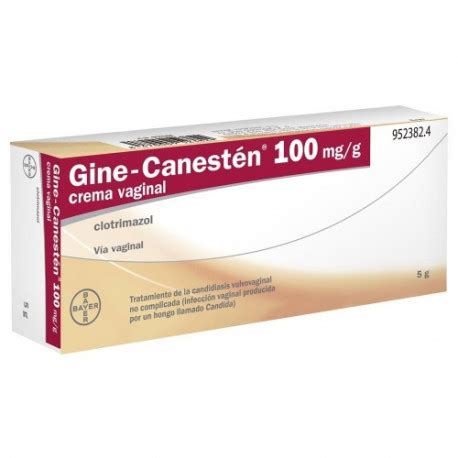 GINE CANESTEN 100 MG G CREMA VAGINAL 1 TUBO DE 5 G