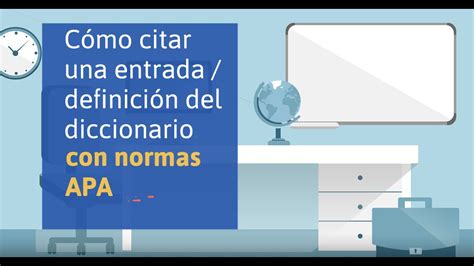 Cómo citar una entrada o una definición de diccionario con normas APA