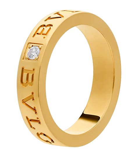 Bvlgari Yellow Gold And Diamond B Zero1 Ring Harrods MY