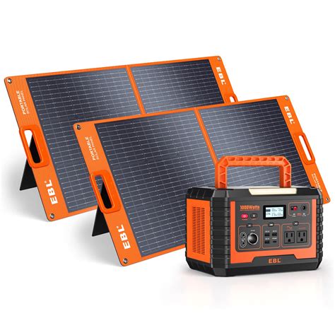 1000W Portable Home Solar Generator with Solar Panel | EBL