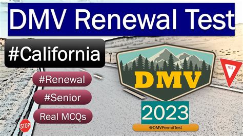 California Dmv Renewal Test For Seniors Renewal 2023 Official Test