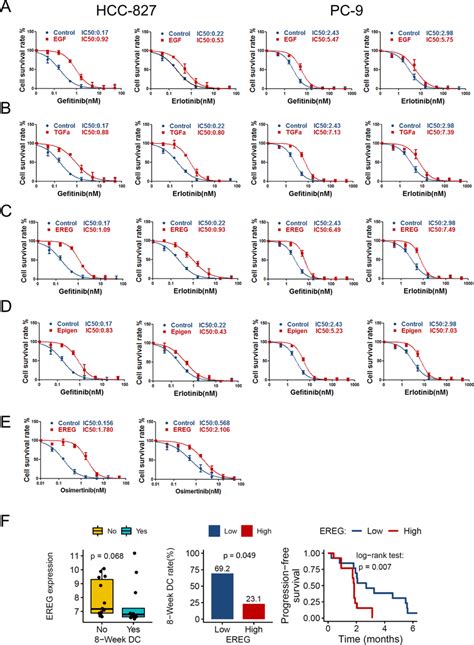 Ereg Confers Egfr Tki Resistance In Nsclc Cells And Patients Ad Hcc827