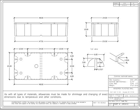 Flotteurs De Quai Eagle Floats 24 X48 X12 C2412 Dock Industries