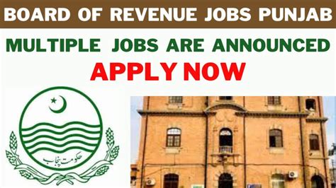 Board Of Revenue Punjab Jobs Latest Announcement