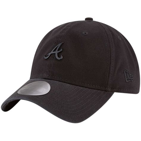 New Era Atlanta Braves Black Micro Matte 9twenty Adjustable Hat