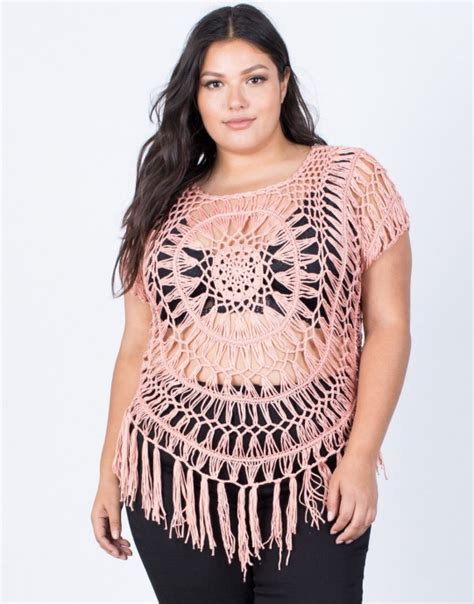 Inspiration Crochet Plus Size Tops Free Crochet Pattern — Craftorator