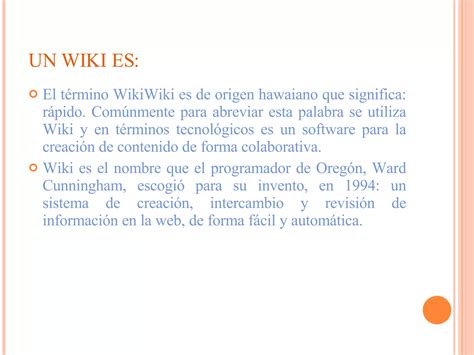 Que Es Un Wiki Ppt