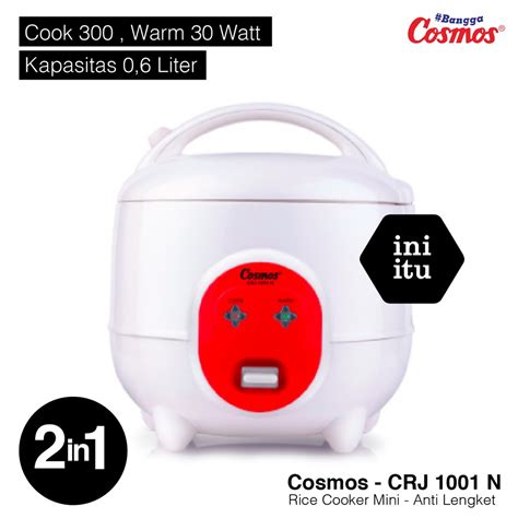 Jual Cosmos Magicom Rice Cooker Mini Cosmos 2 In 1 CRJ 1001N 0