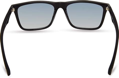 Timberland Mens Tba9264 Rectangular Sunglasses Shiny Black