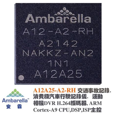 A12a25 A2 Rh安霸ambarella行车记录仪dvr主控芯片h 264编码器soc 产品关键词 安霸a12芯片 A12a25 安霸