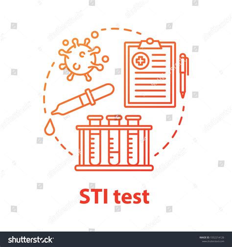 sti test red concept icon safe stock vector royalty