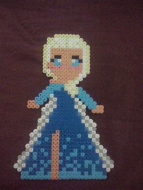 Frozen Elsa Hama Beads Perler Bead Templates Hama Beads Beading