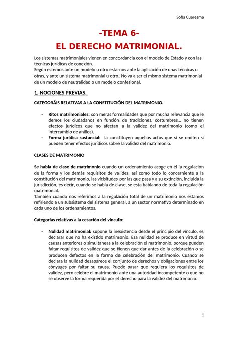 TEMA 6 Eclesaistico Apuntes Derecho Eclesiastico Del Estado