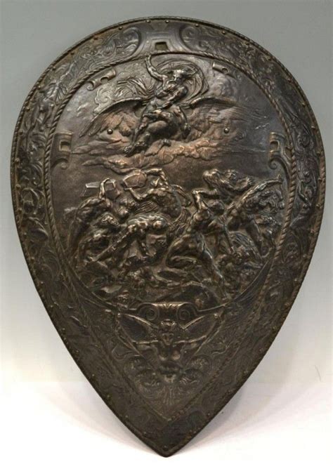 Continental Iron Shield 19th C Jan 01 2012 Austin Auction