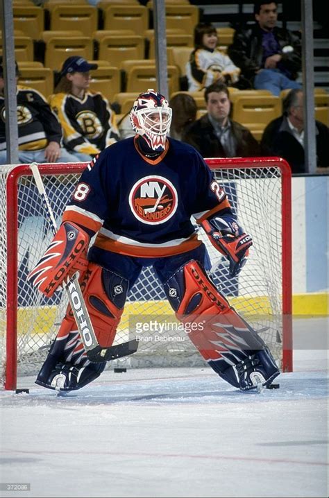 Feb 1999 Goallie Felix Potvin Of The New York Islanders In Action