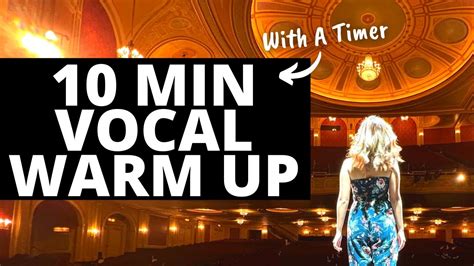 10 Minute Vocal Warm Up With A Timer Daily Singing Exercises For