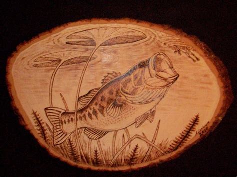 Original Woodburning Fish On