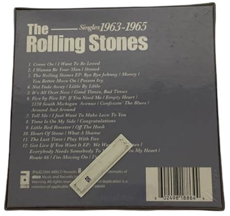 The Rolling Stones Singles 1963 1965 Volume One Sealed Uk Cd Single Box Set 777182