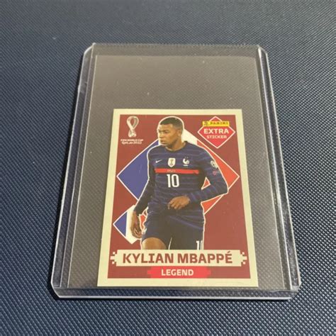 PANINI WORLD CUP Qatar 2022 Kylian Mbappe Base Legend Extra Sticker