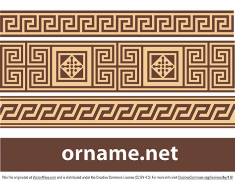 Free Vector Greek Ornament Meander