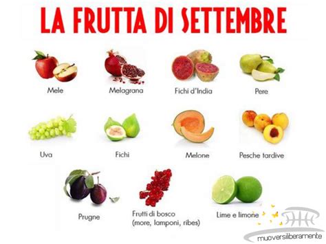 Frutta E Verdura Di Stagione Settembre