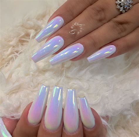 Unicorn Chrome Acrylic Nails Fiina Nail Lounge Acrylic Nails Chrome