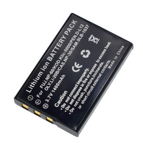 V Battery For Toshiba Camileo Pro Hd Camileo S Pro Camileo H