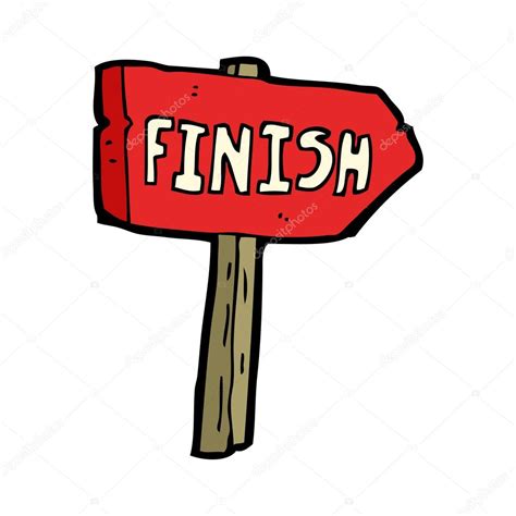 Finish Sign Cartoon Stock Illustration By ©lineartestpilot 13572557