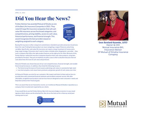 Mutual of Omaha, one of 2021 best - Forbes Advisor