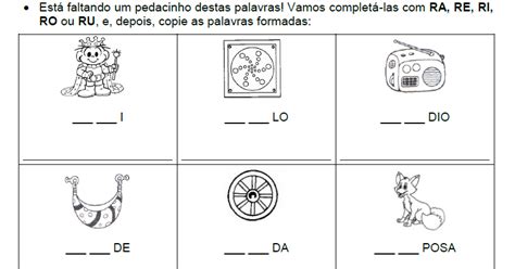 Palavras Que Terminam Com Ro - Ortografia - Palavras com RA-RE-RI-RO-RU / ATIVIDADES PARA EDUCADORES ...