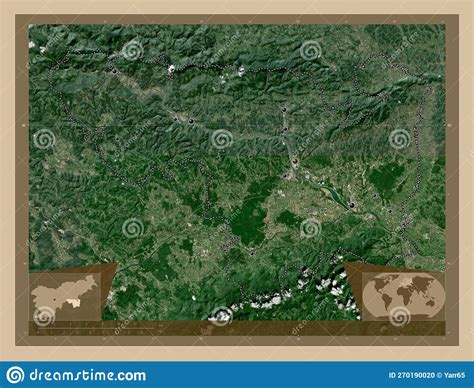 Spodnjeposavska Slovenia Low Res Satellite Major Cities Stock