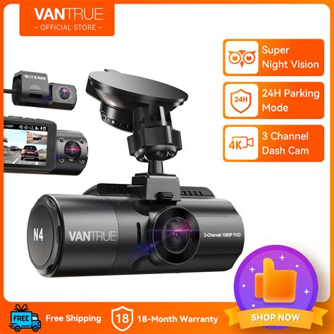 OFFICIAL Vantrue N4 3 Channel 4K Dash Cam 4K 1080P Front And Rear