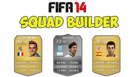 FIFA 14 Ultimate Team Squad Builder HIDDEN GEMS YouTube