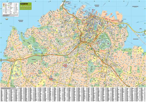 Auckland City & District Map – MapCo NZ Ltd – Maori, Pacific Island and New Zealand Maps