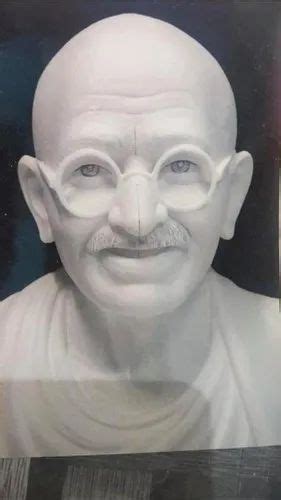 White Marble Mahatma Gandhi Statue For Interior Decor Size Dimension