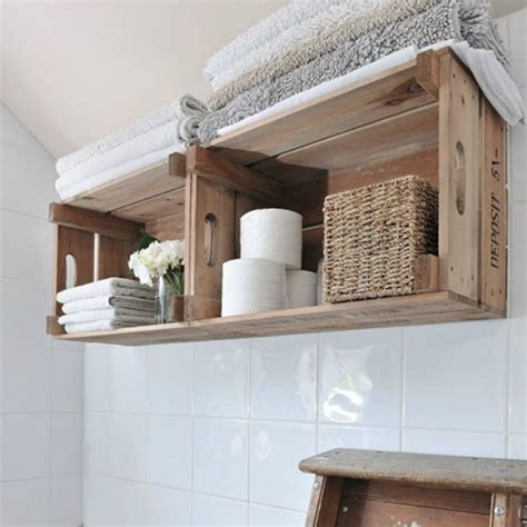 20 Ideas para organizar tu baño con cajas de madera Dale Detalles