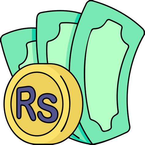 Rupee Generic Thin Outline Color Icon