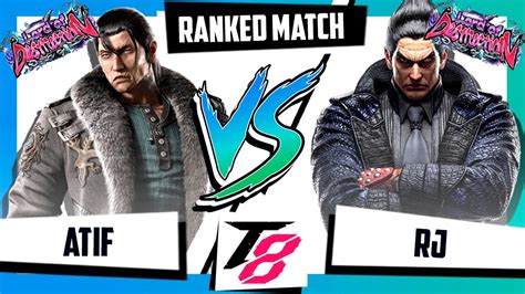 ATIF DRAGUNOV VS RJ KAZUYA TEKKEN 8 Ranked Match YouTube