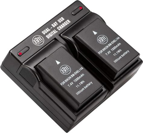 Amazon Bm Premium Pack Of En El A Batteries And Dual Bay