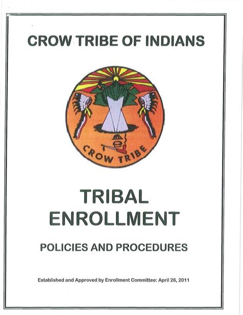 Enrollment P&P - Official Site of the Crow Tribe Executive Branch