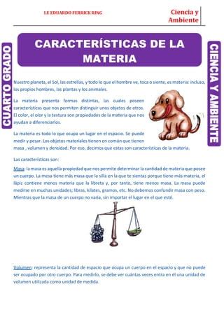 Caracter Sticas De La Materia Pdf