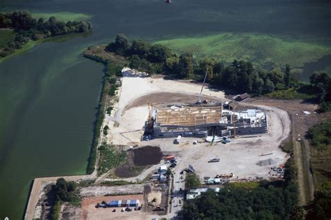 Werder Havel von oben Baustelle zum Neubau der BlütenTherme Werder