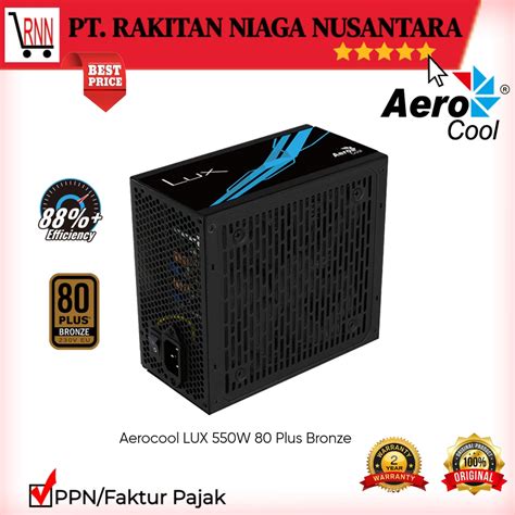 Jual PSU Aerocool LUX 550W 80 Plus Bronze PSU 550W Shopee Indonesia